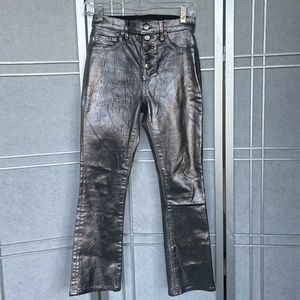 NWOT! Veronica Beard Gunmetal Carolyn Baby Boot High Rise Jeans sz 26/2